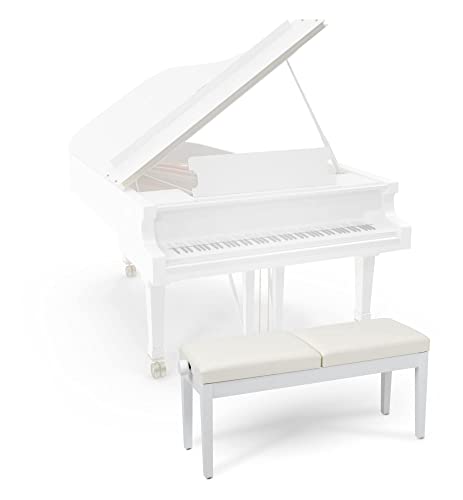 Classic Cantabile Banc de piano deux places blanc brillant - Les Beatles, Paul McCartney, John Lennon, RIngo Starr, George Harrison Classic Cantabile Banc de piano deux places blanc brillant – Image 6