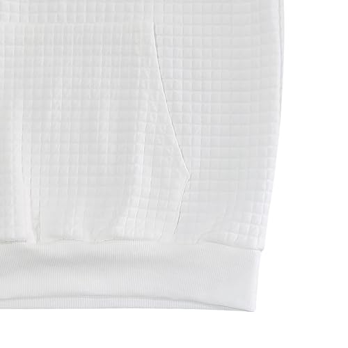 Waffle Vintage Stand Collar Pullover, Men's Quarter Zip Sweater4