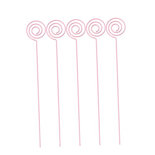 Happyyami 10 Pcs Metal Photo Clip Holders Decorative Circle Shape Table Stands for Home Office and Party Unique Memo and Picture