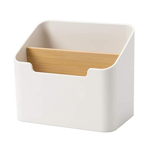 Image of Poeland Remote Control Holder Desk Storage Organizer Box Container for Desk, Office Supplies, Home