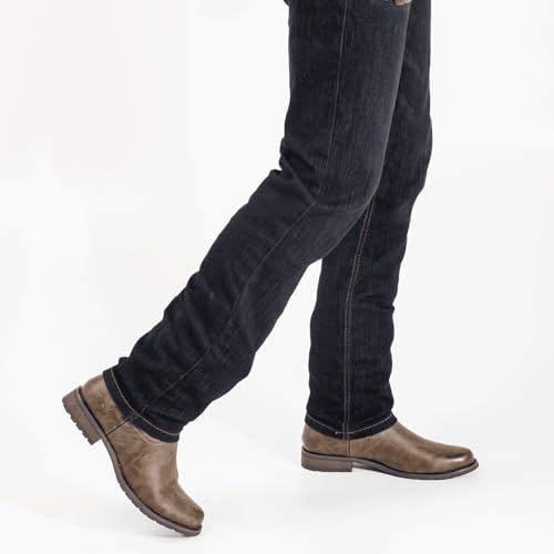 J's.o.l.e Cowboy Boots for Men Round Toe Casual Western Boots Pull on Dress Men's Silp Resistant Work Boots4