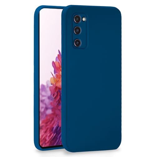 Image of Pikkme Samsung Galaxy S20 FE / S20 FE 5G Back Cover Soft Matte Liquid Silicone TPU | Camera Protection | Shockproof Slim Back Case for Samsung Galaxy S20 FE / S20 FE 5G (Blue)