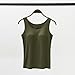 Workout Tops with Built in Bra for Women Padded Summer Sleeveless Wide Strap Basic Sleepwear Workout Yoga Camisole Top