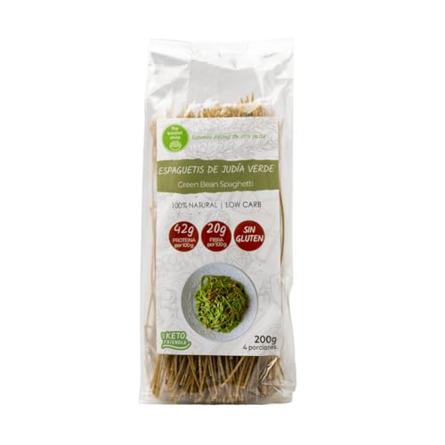 The Konjac Shop - Espaguetis de Judía Verde 200g - Sin Gluten - Baja en Calorías - Alta en Proteínas