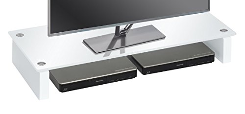 Maja Möbel 1607 TV-Board Weißglas, Abmessungen (BxHxT): 82 x 12,20 x 35...