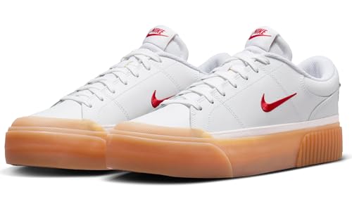 Nike Court Legacy Lift Women's Shoes (FV5526-103, White/Gum Yellow/Sail/University Red)2