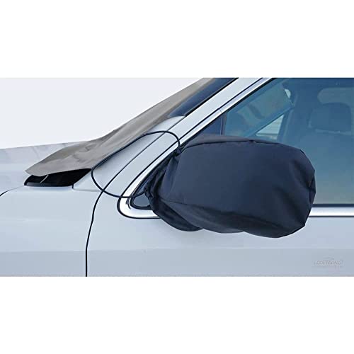 Image of Coverking Custom Fit Windshield Frost Snow Ice Blocker Cover Designed for Select Toyota Tacoma Models: Tarpaulin Vinyl Material, Black