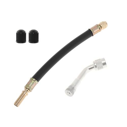 Image of Motoforti 1set 135 Degree Copper Tire Valve Extension with Durable Plastic 180mm Tyre Valve Inflation Adapter for Car Motorcycle RV Truck Bike