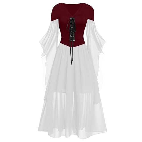 OIOLOYJM Witch Costume Women Sexy Plus Size Renaissance Vampire Gothic Halloween Costumes Woman 2025 Clothes Dresses