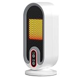 セラミックヒーター 【2025冬新型 】電気ヒーター 2秒速暖 足元 ファンヒーター 省エネ 速暖 温度調節 LCDディスプレ表示 2重過熱保護 転倒OFF 節電対策 大風量 コンパクト 静音 タイマー 切り忘れ防止 ミニ 暖房器具 浴室 洗面所 脱衣所 トイレ用 家庭用 PSE認証済み 日本語説明書付