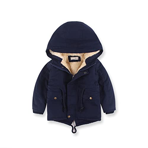 Daysskk Winterjacke Jungen 104-110 Jacke Jungen Winter mit Kapuze Outdoor...