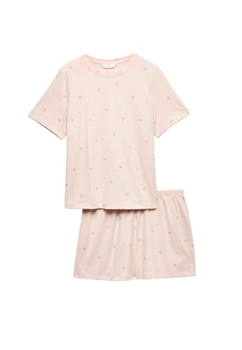 Marks & Spencer Shortie-Set Mit Hohem Baumwollanteil Und Muster Damen S