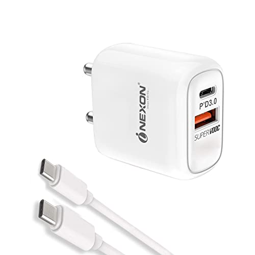 Image of Original PD 90W Dual USB GaN wall Charger For Xiaomi Redmi Note 9 Pro Max, Xiaomi Redmi Note Nine Pro Max 90W PD + SUPERVOOC 65W All-IN-ONE GaN Charger PD GaN 90W PPS Ultra Super Fast Dual Port Type-C | 90 W USB-C GaN Charger, PD 3.0 PPS Fast Type C Adapter | Dash,SuperVOOC, VOOC, Wrap Charge, PPS, Qualcomm Quick Charge 3.0 Protocol | GaN Dual Port Fast Charger 90W for All C Type Mobile Phones and Devices - White, KT1