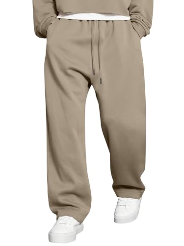 Image of JMIERR Men's Casual Baggy Pants Lightweight Wide Leg Lounge Travel Pants Streetwear with Pockets
