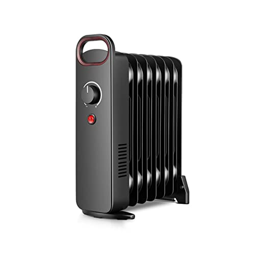 SYLJ Elektroheizung, Elektrische Heizung Ölheizung, 900Watt Energiesparend, Heizgerät Mobil mit 7 Lamellen, für Badezimmer, Wohnzimmer, horizontal Cover