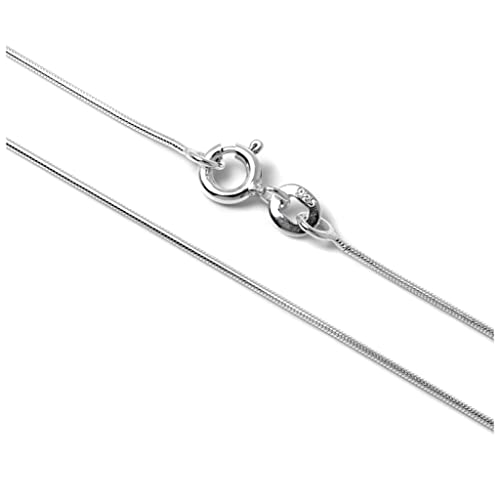 Chaîne à mailles serpent 1mm argent 925 cadeau idéal de 36 à 56cm