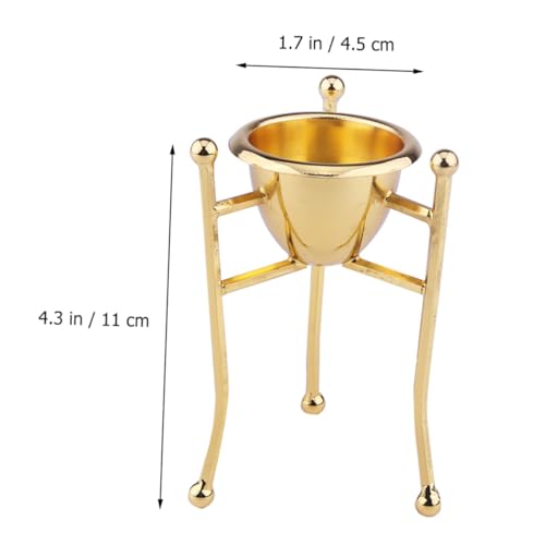 Cabilock 3 Stück Eierregal Kreativer Eierbecher Gekochtes Ei Ständer Dreieckiger Eierhalter Kupfer Eierbecher Eierablage Kupfer Eierhalter – Bild 5