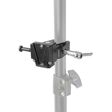 CAMVATE Super Crab Clamp + Universal V-Lock Mount Quick Release Adapter for DSLR Camera Battery - 2596 Cover