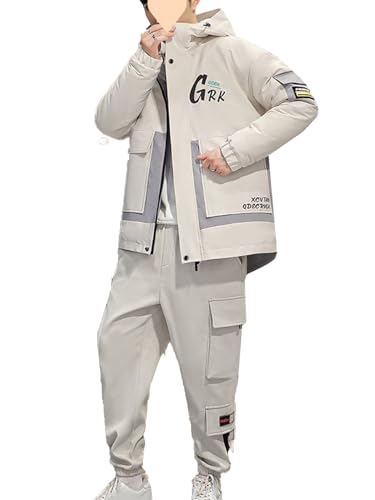 [YJSO] XL ���ȃR�[�g �����O�p���c �㉺�Z�b�g �����Y ���ȃW���P�b�g ���Y�{�� �傫���T�C�Y �~�� �|�P�b�g�t�� �h�� �h�� �y�� �g���� �x�[�W�� �A�E�^�[ �W�b�v�A�b�v �O�J�� �A�E�g�h�A �o�C�N �ʋ� �ʊw ������� �~��� �h����