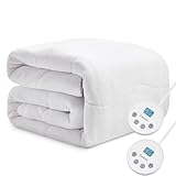 Cozorbt Heated Quilted Wave Mattress Pad,Queen Size Dual Control,Soft Bed Warmer,10 Heat Settings,1-12 Hours Auto-Off,Fast Heating,ETL Certified,Machine Washable,Fit Up to 18' Deep Pocket,60'x80'