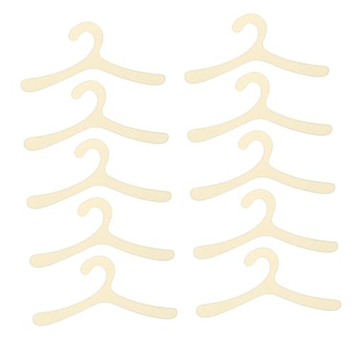 Yardwe 10Pcs Non Slip Pet Garment Hangers Set Durable Plastic Dog Clothes Hangers for Easy Organization of Pet Apparel for Keeping Pet Outfits Place