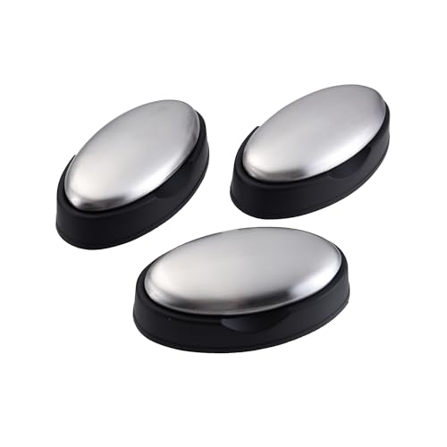 Stainless Steel Soap Bars for Odor Removal (3-Pack)