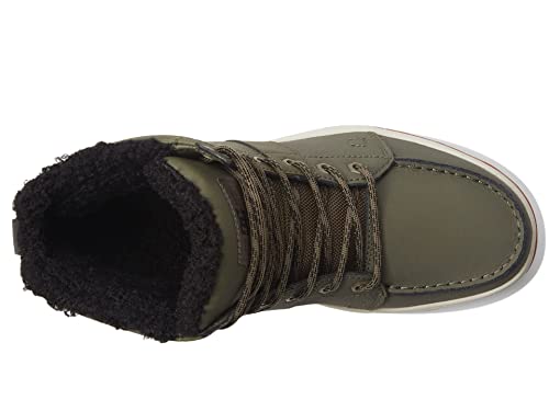 Image of DC Men's Woodland Cold Weather Casual High Top Shoe Snow Boot Fashion LIGHT OLIVE /OYSTER 7.5