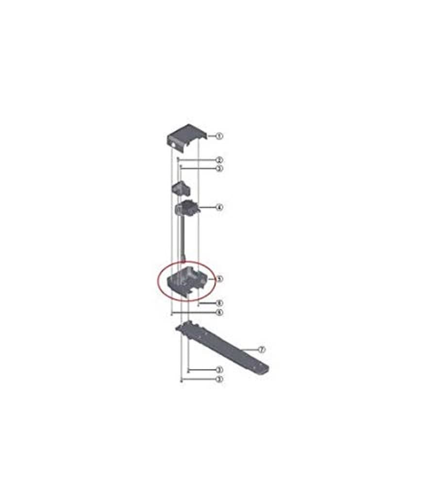 Shimano Spares BM-E6000 lower case assembly A