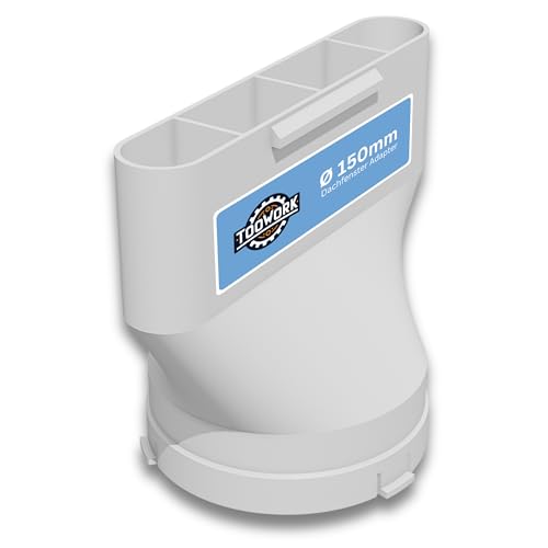 TOOWORK Dachfenster Adapter Ø 150mm – Fensteradapter/Fensterdurchführung für Abluftschlauch mobiler Klimaanlagen – kompatibel mit ROTO und...