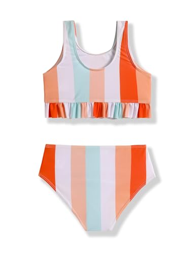 Image of Arshiner Girls Bikini Beach Swimwear 2 Piece Swimsuits Floral Printing Bathing Suits