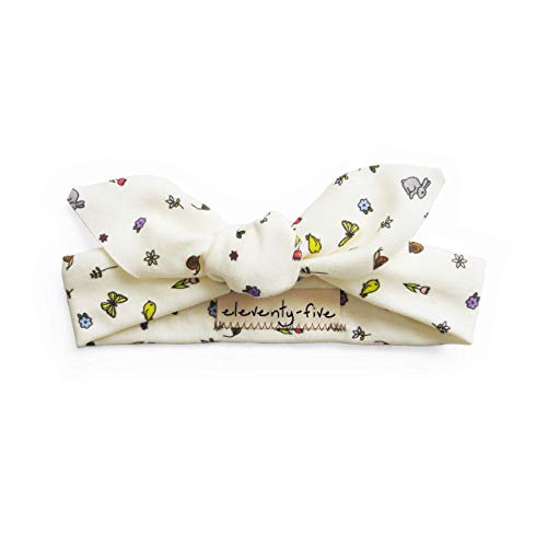 Organic Knotted Adjustable Headbands for Baby Girls - Springtime