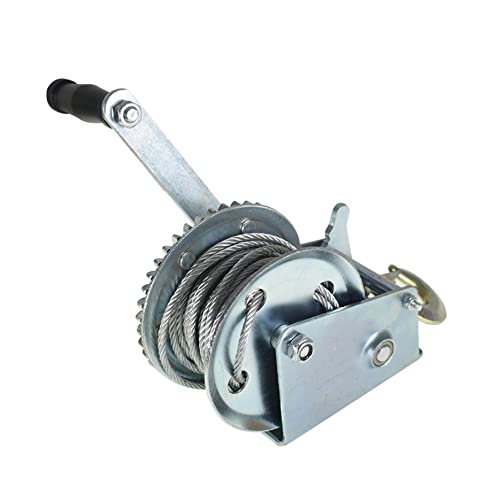 Winche manual de acero 1600 lbs con cable acero 10 m miniatura 1