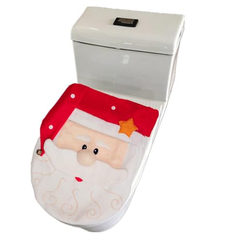 Ruarby Copriwater natalizio 3D Babbo Natale