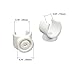 YiiSeeJo 20 Pcs PEX Pipe Clamps 3/4 Inch, 20mm PVC Pipe Holder U Hook PEX Clamps PVC Water Pipe Support Holder Socket, Plastic U-Shaped Pipe Clamp Tools