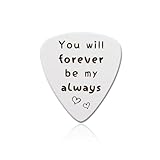 Palhetas de guitarra gravadas para marido, esposa, namorado, namorada, presentes de aniversário de Natal para mulheres, homens, esposa, marido, foto de guitarra para amantes de guitarra, presentes