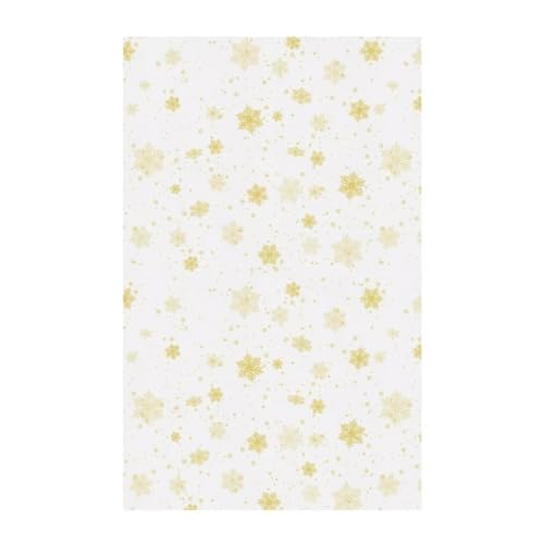 FUIALDOLG Yellow Snowflake Sofa Headrest Covers Headrest Cover for Recliner Chair Sofa Headrest Shield 1/2/3 Seater Sofa Headrest Slipcovers for Home Celebration, Ceremony and Home Decor