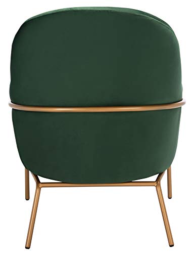 Sillón clásico terciopelo verde miniatura 7