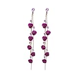 Features: roses, long tassels, rhinestones, The rose symbolizes passionate love and 
