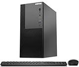 AQVIN MTX60 Business Desktop PC Tower, Intel Core i7 Processor up to 4.60GHz, 16GB DDR4 RAM, 512GB NVMe SSD, Wi-Fi, Bluetooth, Windows 11 Pro, Wireless Keyboard and Mouse