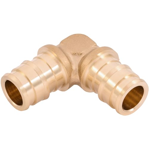 SharkBite 1/2 Inch 90 Degree Expansion Elbow for PEX-A Pipe, Brass Plumbing Fittings for PEX-A Tubing, UAB248LFA