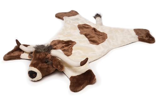 Image of Carstens, Inc. Plush Longhorn Animal Rug, Small