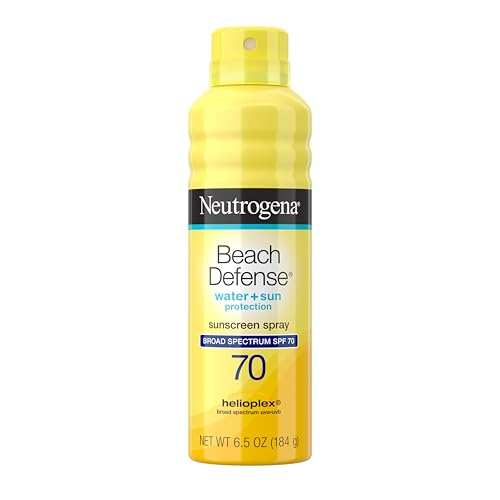 Neutrogena Beach Defense Sunscreen Spray SPF 70 Broad Spectrum UVA UVB Protection Lightweight Water...