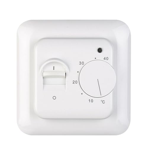 Termostato ajustable manual – Termostato mecánico de habitación | Controlador manual de calefacción de suelo | Calentador de habitación ajustable | Controlador rentable para edificios comerciales y