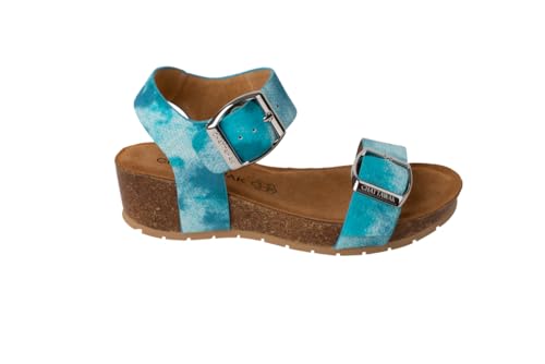 CHATTAWAK 15marielleTurquoise ise39, Sandalia con talón Mujer, Turquesa, 39 EU