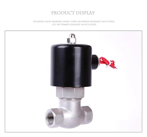 Électrovanne à vapeur 1" en inox étanche 12V commande automatique normalement fermée