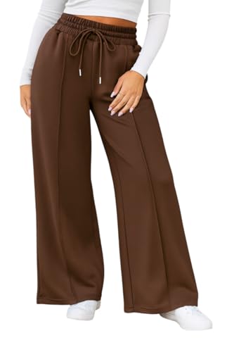 Image of Q - RIOUS Women's Wide Leg Drawstring Relaxed Fit Trouser