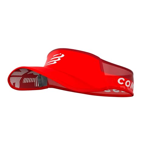 Compressport - Visera para correr negra - Visor Ultralight - Ultraligero y altamente ventilado - Fibras de secado rápido