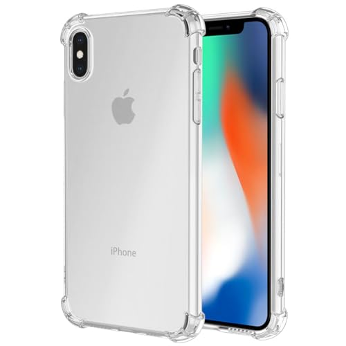 Wanyuexes Case for iPhone Xs Case, for iPhone X Case, Soft Clear TPU Phone Cases, Slim Silicone Protective Shockproof Transparent Cover for iPhone Xs/X Crystal Clear