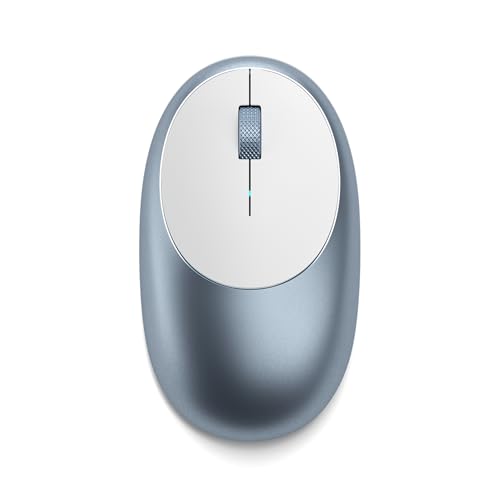 Image of Satechi M1 Wireless Bluetooth Mouse, USB-C Rechargeable, Blue | Compact and portable, for MacBook, iPad, iPad mini, Mac mini, iMac, Windows