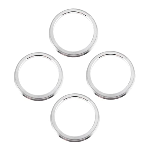 Cabilock 4Pcs Aluminum Alloy Hub Centric Rings to Rust Center Bore Adapter for Rims Eliminate Wheel Vibration Compatible with Various Vehicles